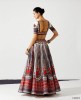 Beautiful Chinon Multicolour Digital Printed Lehenga With Duppata & Blouse